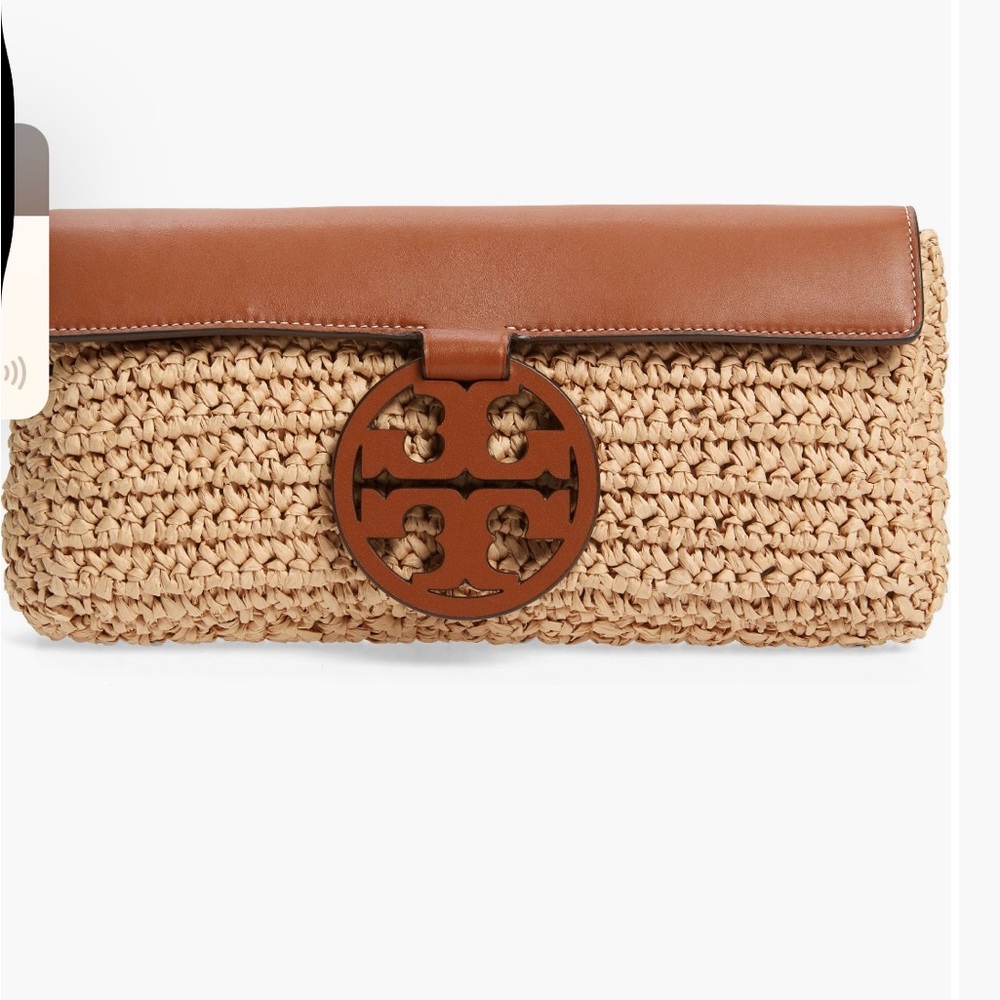 Tory Burch Straw Clutch